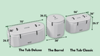 Cold Plunge Barrel with Inflatable Steps