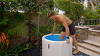 Cold Plunge Barrel with Inflatable Steps