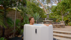 Cold Plunge Barrel with Inflatable Steps