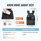 40lb Adjustable Weighted Vest