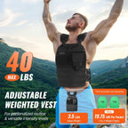 40lb Adjustable Weighted Vest